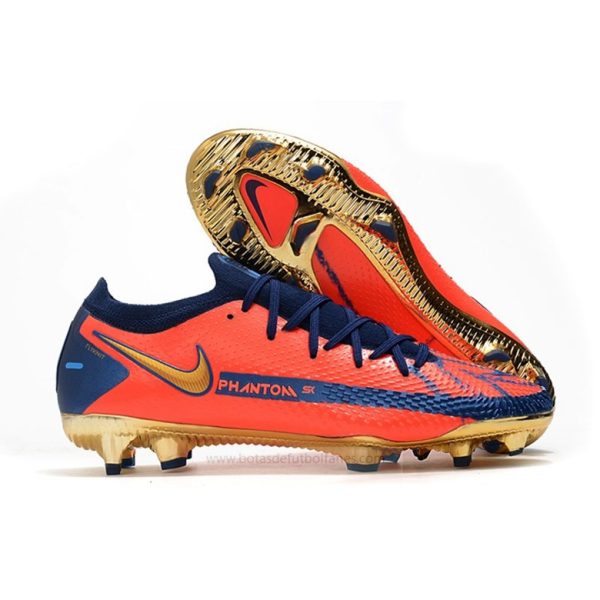 Nike Phantom GT Elite FG Hombre Naranja Azul Oro